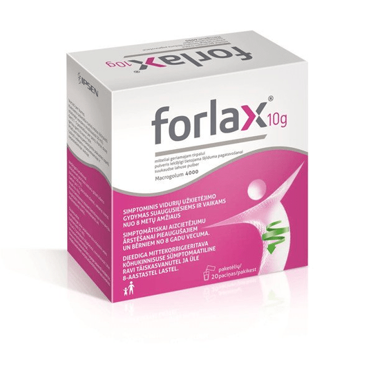 FORLAX - 20 sachets. MADE IN EU - TrustMedUSA