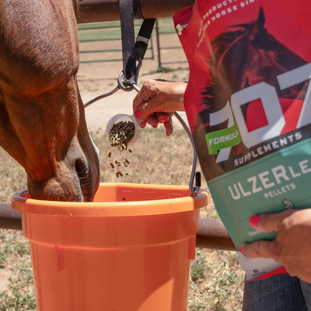 Formula 707 ULZERless Equine Supplement, 7.5lb Bag - Natural Gut Support for Horses with Ulcer Risk Factors - TrustMedUSA