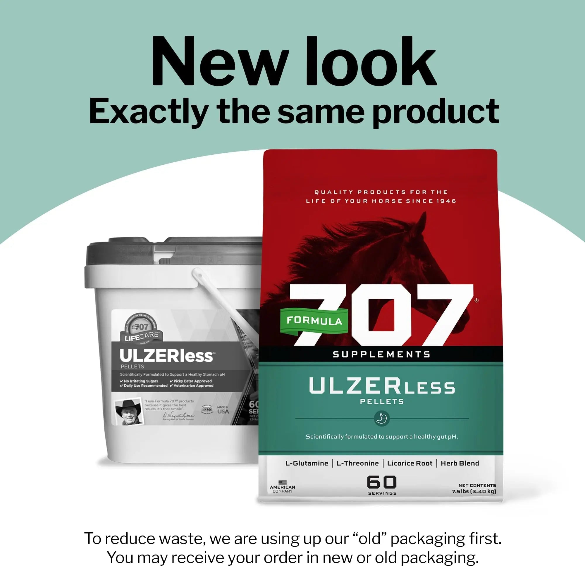 Formula 707 ULZERless Equine Supplement, 7.5lb Bag - Natural Gut Support for Horses with Ulcer Risk Factors - TrustMedUSA