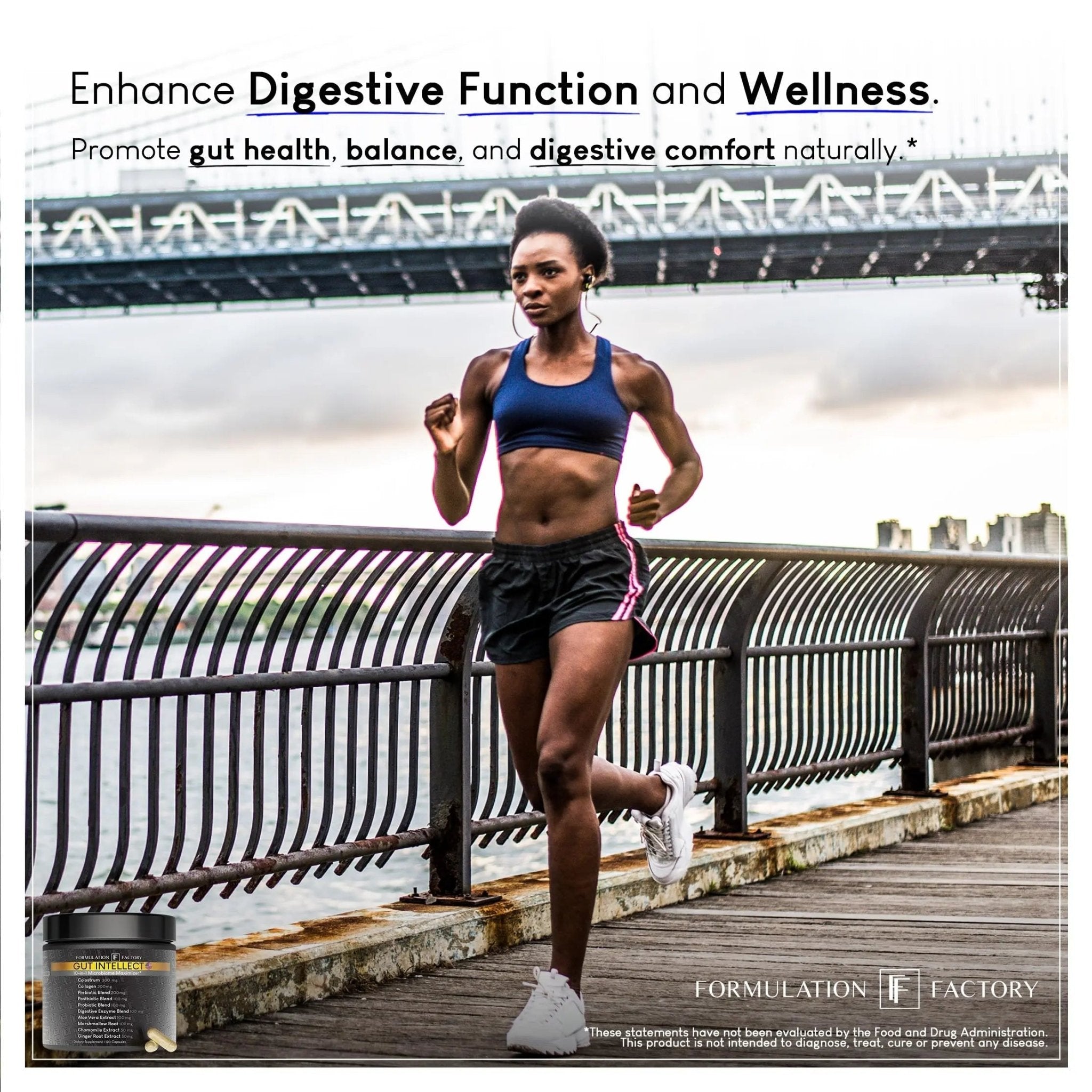 Formulation Factory Probiotics for Women & Men - Gut Intellect 10-in-1 Digestive Enzymes with Prebiotics and Postbiotics - Total Gut Health Supplement - 120 Capsules, 2 Month Supply - TrustMedUSA
