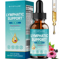 FORTILUME Liposomal Lymphatic Drainage Drops, 13 in 1 Lymphatic Support Drops with Elderberry & Echinacea, Immune & Lymph System Support, Raspberry Flavor, 2 Fl.Oz (30 Servings) - Maple Wellness Supplements