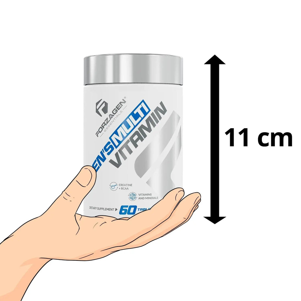 Forzagen Essentials Men's Multivitamin with Creatine and BCAA, Complete Vitamin and Mineral Complex, 60 Tablets - TrustMedUSA