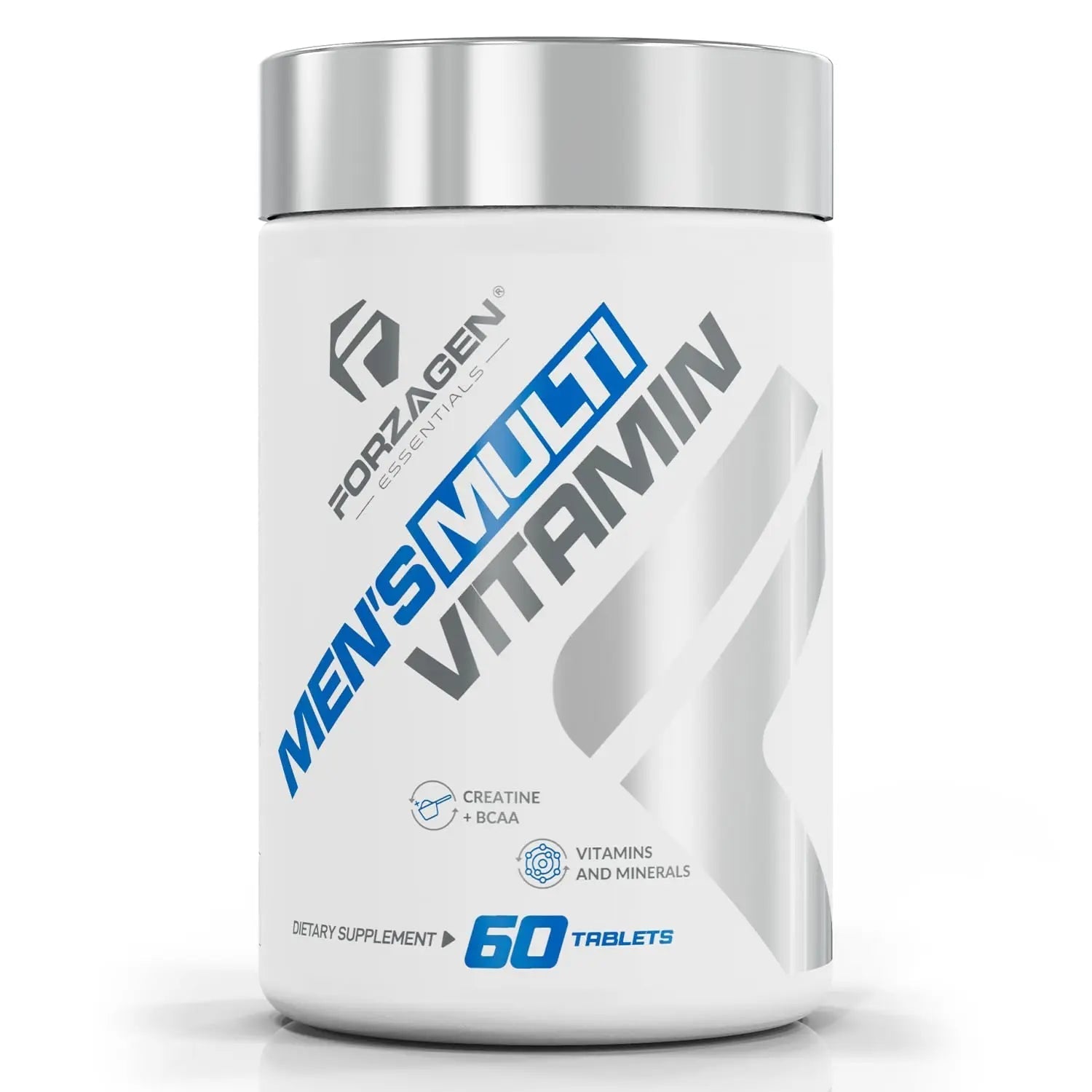 Forzagen Essentials Men's Multivitamin with Creatine and BCAA, Complete Vitamin and Mineral Complex, 60 Tablets - TrustMedUSA