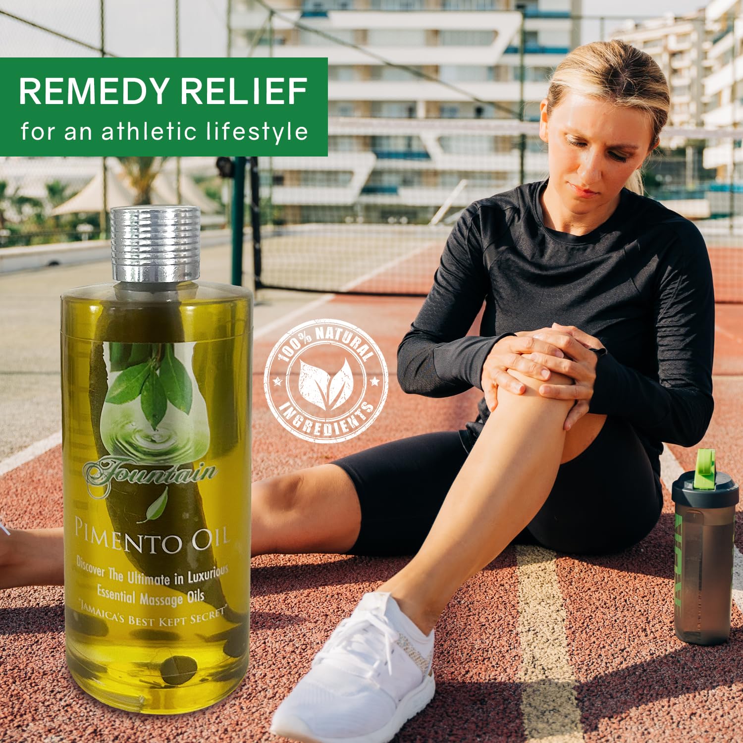 Fountain Pimento Oil 3.5oz for Natural Massage Therapy, Muscle Relief Oil - TrustMedUSA