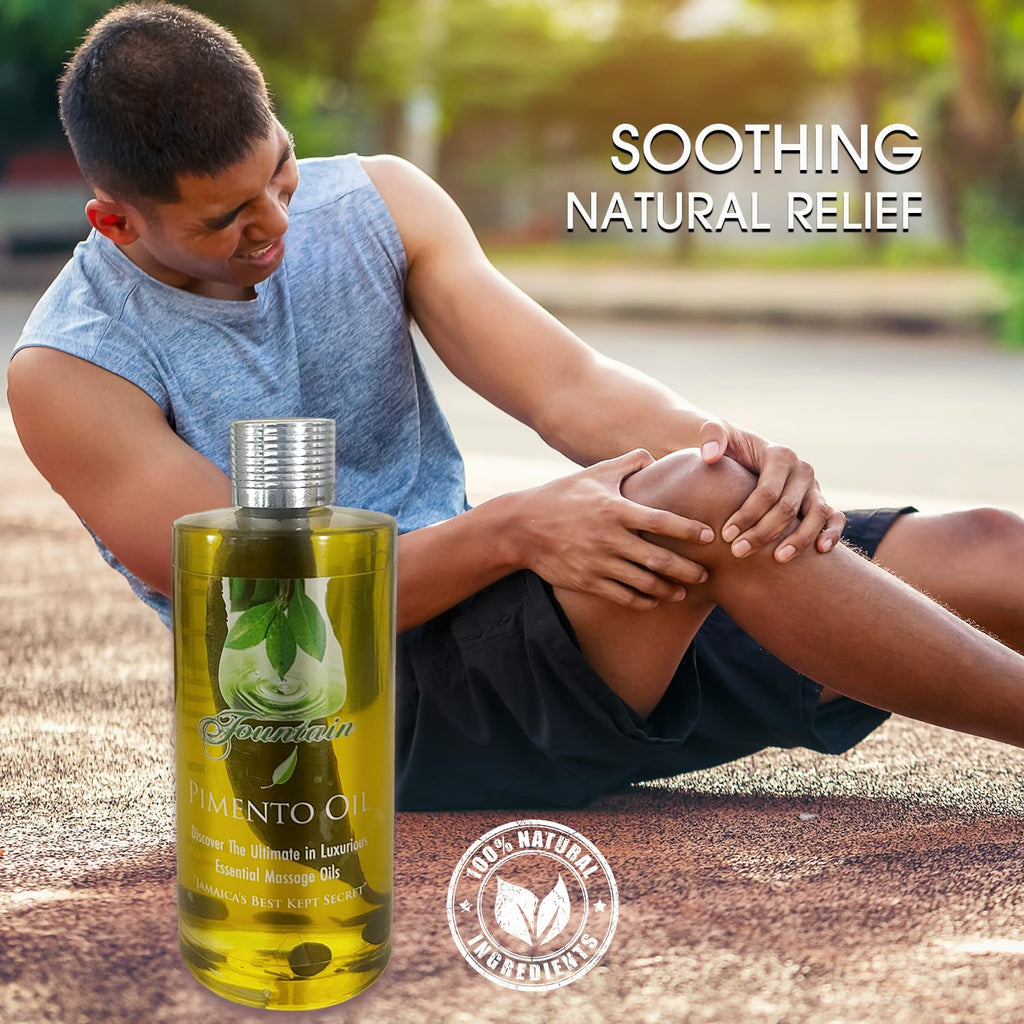 Fountain Pimento Oil 3.5oz for Natural Massage Therapy, Muscle Relief Oil - TrustMedUSA