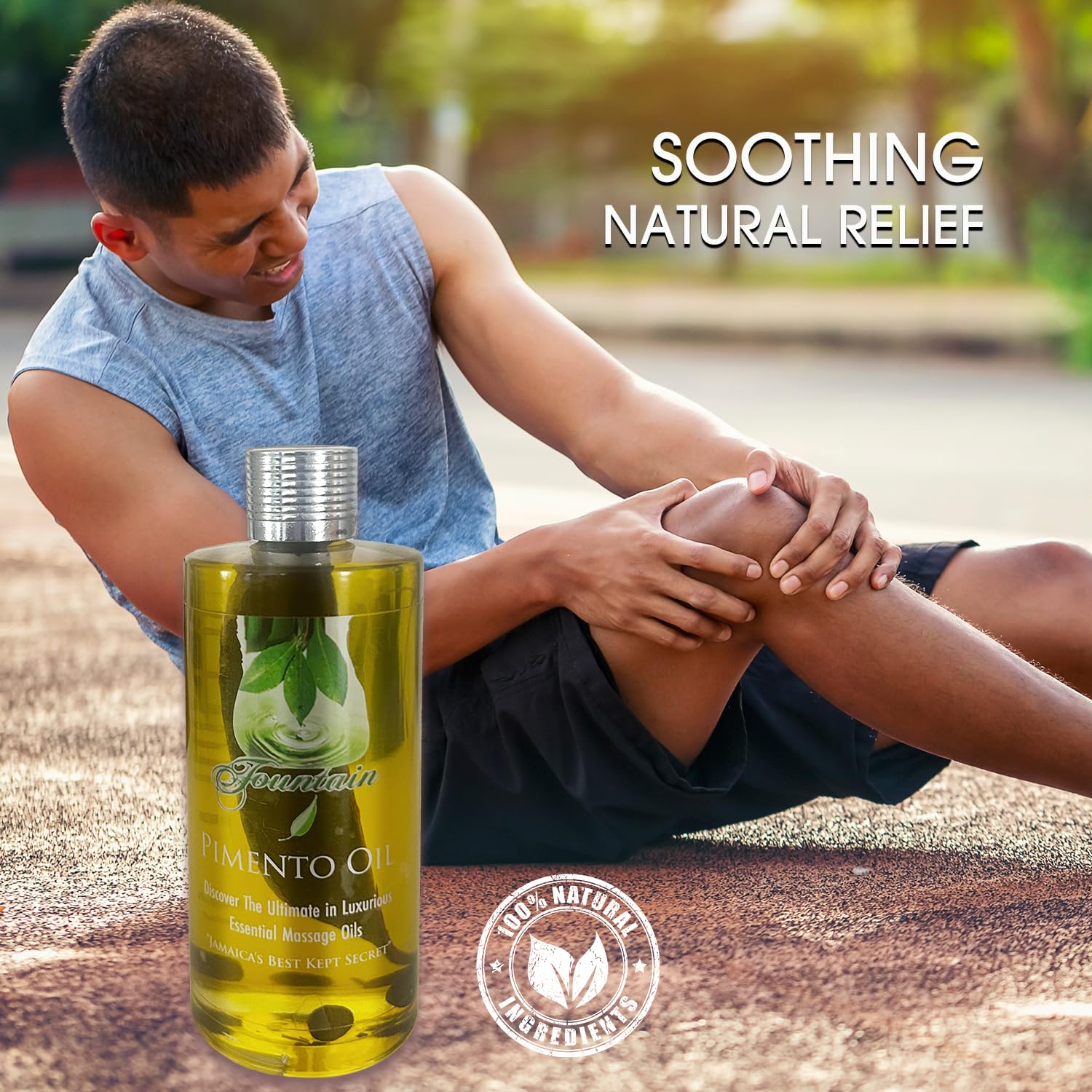 Fountain Pimento Oil 3.5oz for Natural Massage Therapy, Muscle Relief Oil - TrustMedUSA
