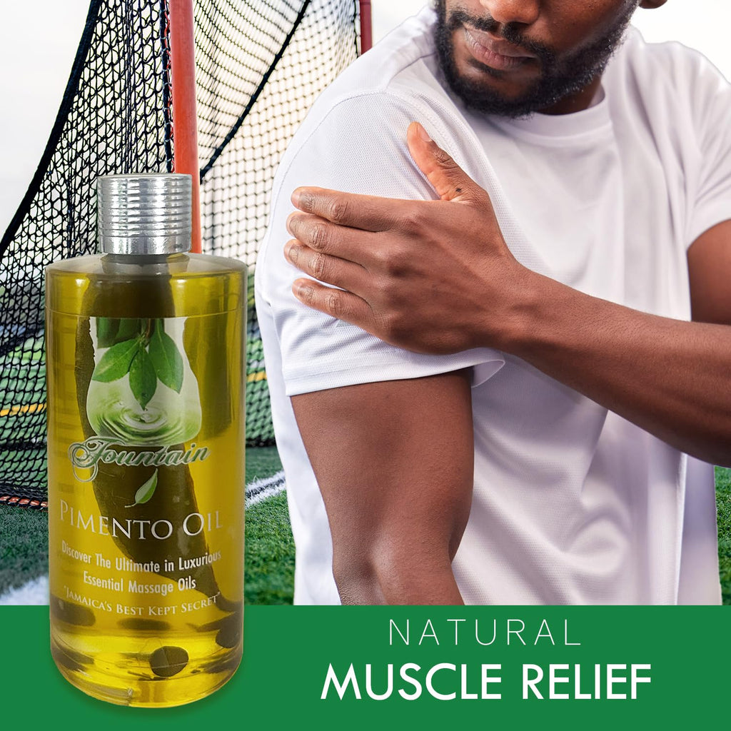 Fountain Pimento Oil 3.5oz for Natural Massage Therapy, Muscle Relief Oil - TrustMedUSA