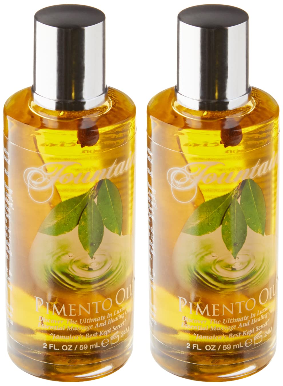 Fountain Pimento Oil for Massage Therapy, Muscle and Joint Deep Tissue Massage, Sore Muscle Balm Massage & Topical Herbal Rub (Pack of 2) - TrustMedUSA