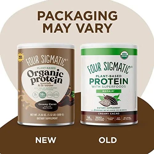 Four Sigmatic Organic Plant-Based Protein Powder Creamy Cacao Protein with Lion’s Mane - TrustMedUSA
