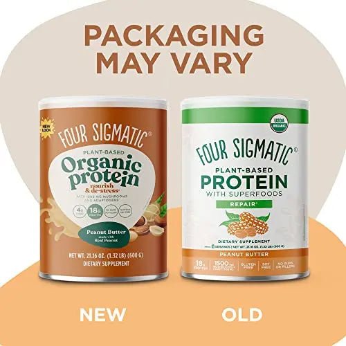 Four Sigmatic Organic Plant-Based Protein Powder Peanut Butter Protein with Lion’s Mane - TrustMedUSA