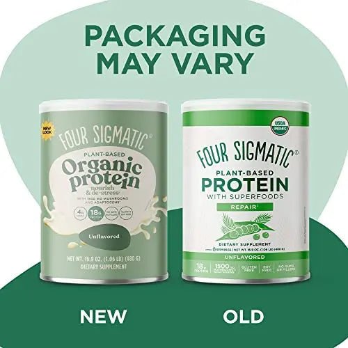 Four Sigmatic Organic Plant-Based Protein Powder Unflavored Protein with Lion’s Mane - TrustMedUSA