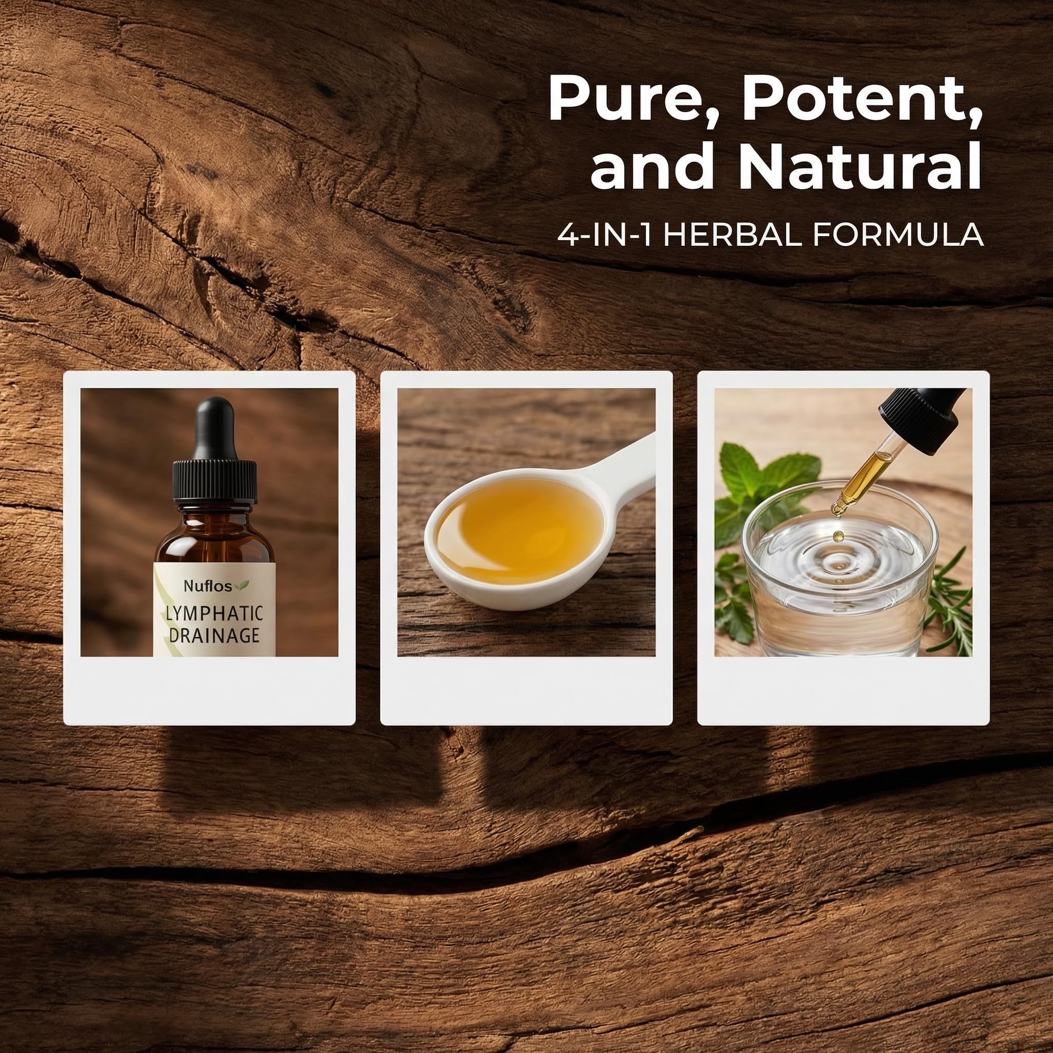 FQMUEV Nuflos Lymphatic Drainage Drops, Lymphatic Drainage Supplements, Premium 4-in-1 Herbal Blend, Daily Wellness & Overall Relief, 2 Fl. Oz (A) - Maple Wellness Supplements