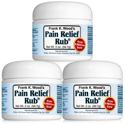FRANK K. WOOD'S PAIN RELIEF RUB-2 oz (3 Jars) - TrustMedUSA