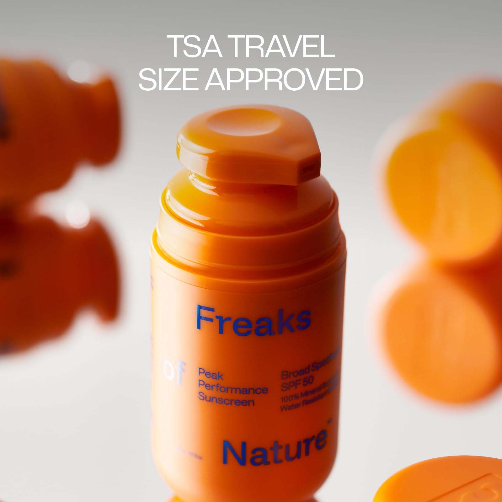 Freaks of Nature Peak Performance SPF 50 | 100% Mineral Sunscreen | Lightweight, Fast-Absorbing, 80-Min Water-Resistant | Plant-Based, Eco-Friendly, Reef-Safe, Cruelty-Free | All Skin Types| 1.7 oz - TrustMedUSA