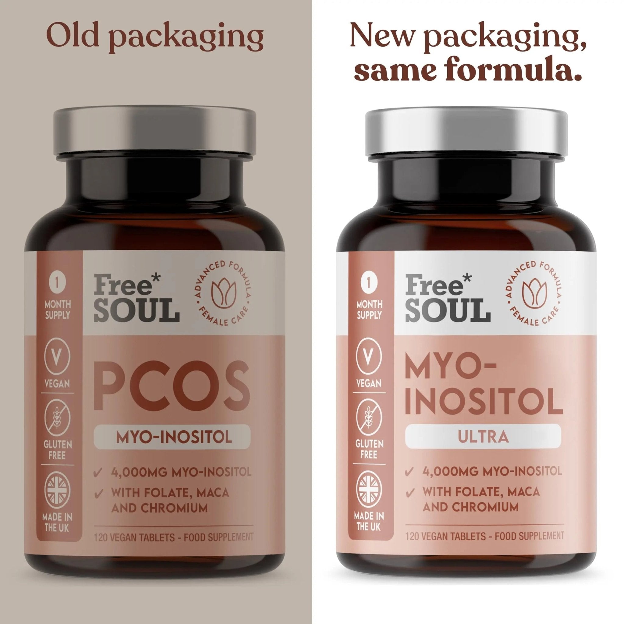 Free Soul Myo-Inositol Ultra Supplement with 4,000mg Myo-Inositol, 200ug Folate, 100ug - TrustMedUSA