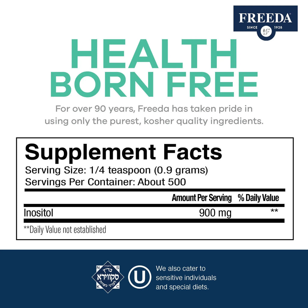 FREEDA Inositol Powder from Myo-Inositol - Hormone Balance for Women - PCOS Supple - TrustMedUSA