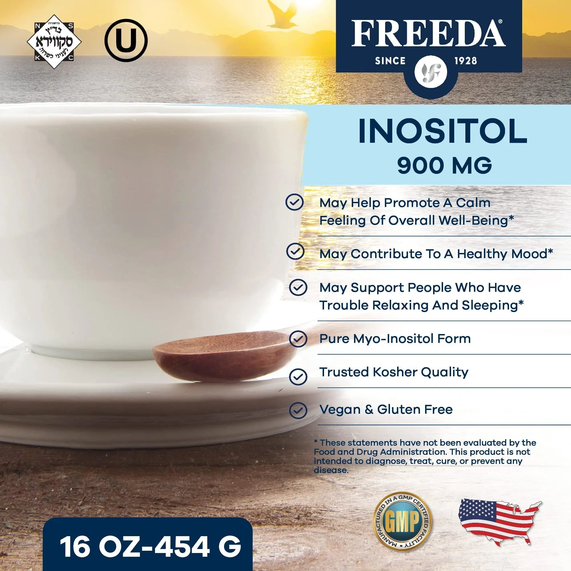 FREEDA Inositol Powder from Myo-Inositol - Hormone Balance for Women - PCOS Supple - TrustMedUSA