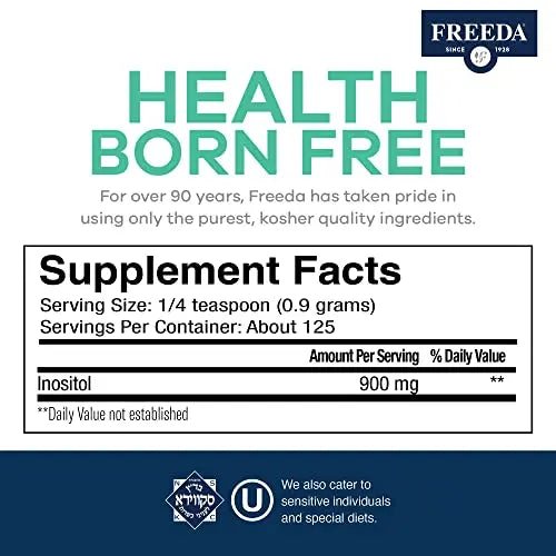 FREEDA Inositol Powder from Myo-Inositol - Hormone Balance for Women - PCOS Supplem - TrustMedUSA