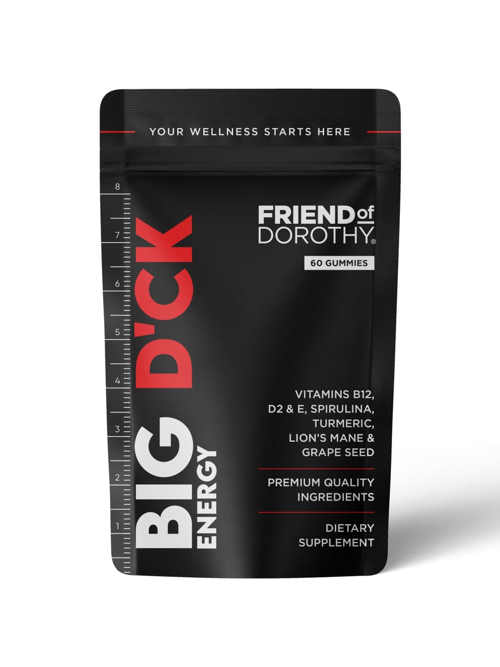 FRIEND OF DOROTHY Daily Multivitamin for Men, Energy, Focus & Immunity Support, Ashwagandha, Lion’s Mane & Reishi, 60 Capsules - TrustMedUSA