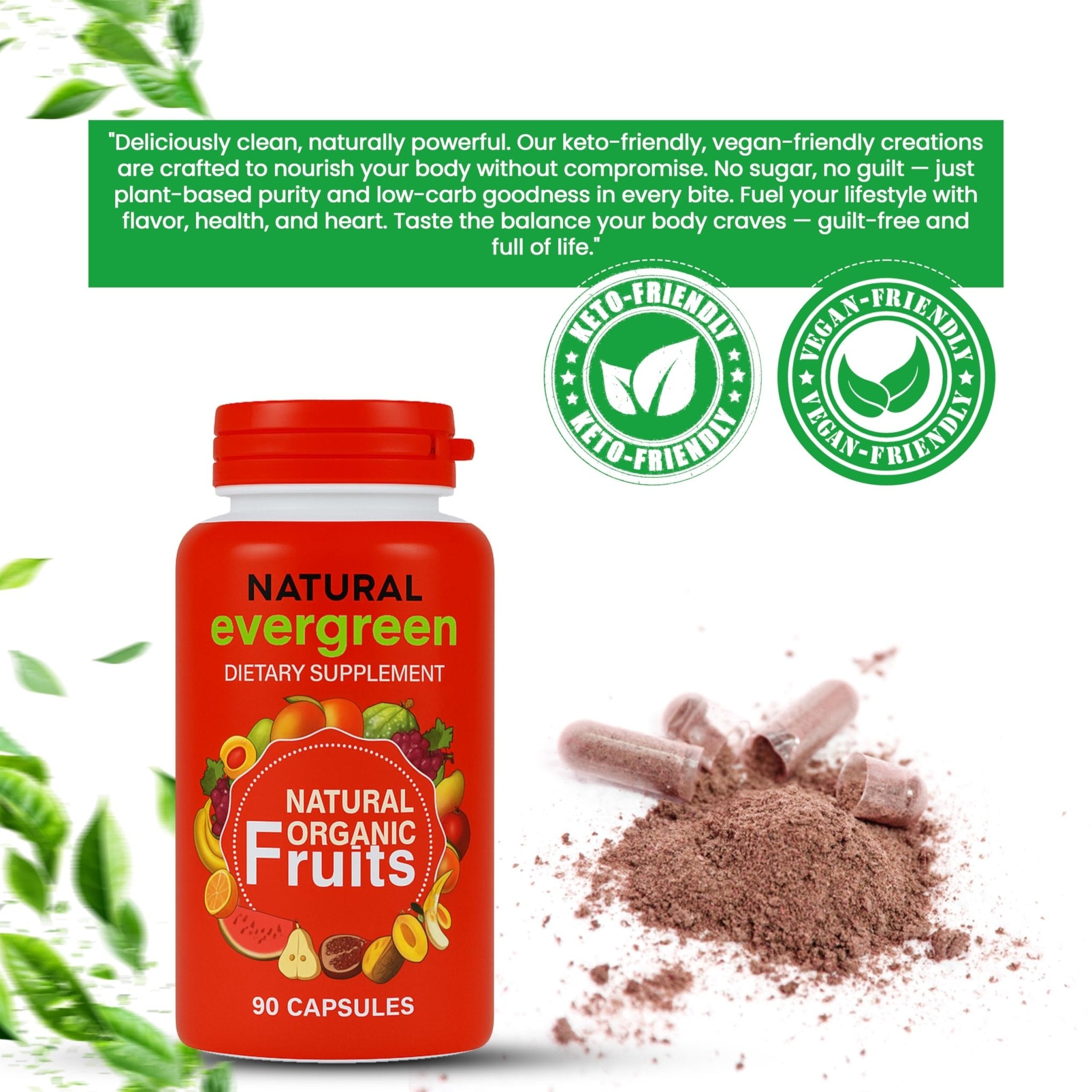 Fruit and Veggies Supplement – 100% Natural Super Greens Blend with Fruits & Vegetables | Veggie Capsules for Adults & Kids | Daily Nutrient Support Packed with Natural Vitamins & Minerals - TrustMedUSA