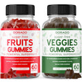 Fruit and Veggies Supplement (120 Gummies) - Premium Sugar-Free Superfood Super Green & Fruit Gummies for Adults - Immunity Support for Men & Women - Non GMO, Vegan Safe & Made in USA - TrustMedUSA