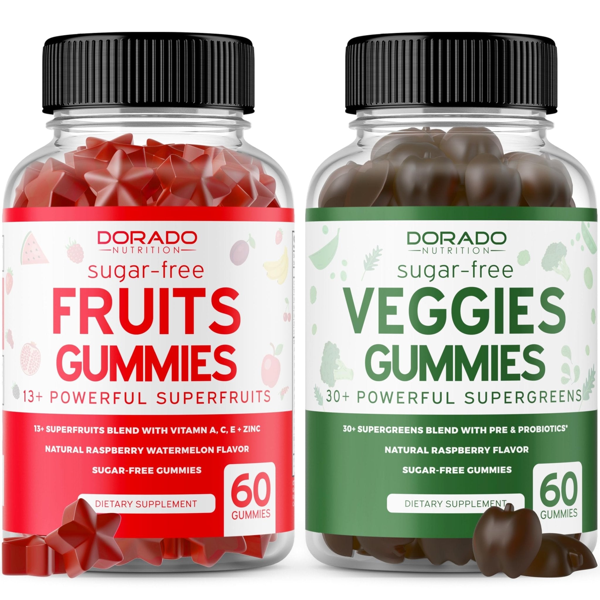 Fruit and Veggies Supplement (120 Gummies) - Premium Sugar-Free Superfood Super Green & Fruit Gummies for Adults - Immunity Support for Men & Women - Non GMO, Vegan Safe & Made in USA - TrustMedUSA