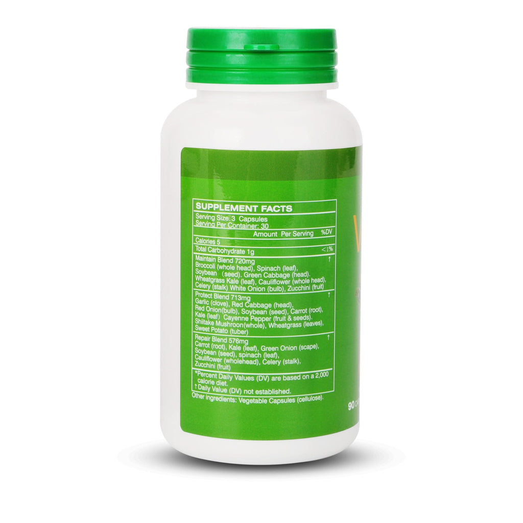 Fruit and Veggies Supplement Ingredients Natural – 2 Bottles 180 Total Vegetarian Capsules | Balance of Natural 16+18 Whole Fruits & Veggies Blend | Fresh Superfood Formula with Vitamins and Minerals - TrustMedUSA