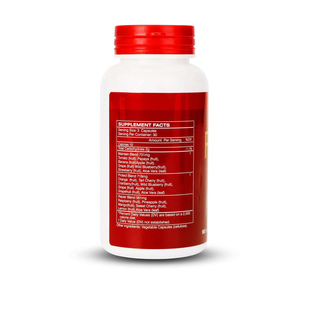 Fruit and Veggies Supplement Ingredients Natural – 2 Bottles 180 Total Vegetarian Capsules | Balance of Natural 16+18 Whole Fruits & Veggies Blend | Fresh Superfood Formula with Vitamins and Minerals - TrustMedUSA