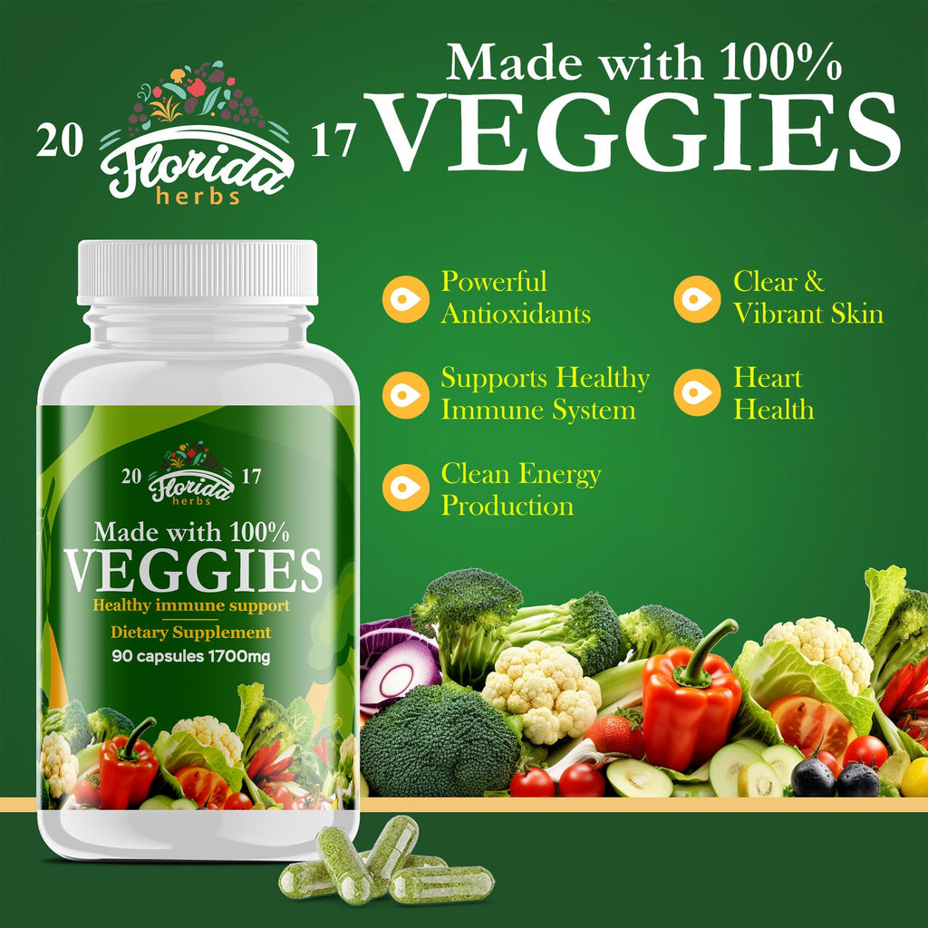 Fruits and Vegetables Supplement - 90 Fruit and 90 Veggie Capsules - Nature Vitamins, Balance of Fruits and Veggies Supports Energy Balance, Soy Free, Vegan Capsules - 90 Count (Pack of 2) - TrustMedUSA