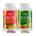 Fruits and Vegetables Supplement - 90 Fruit and 90 Veggie Capsules - Nature Vitamins, Balance of Fruits and Veggies Supports Energy Balance, Soy Free, Vegan Capsules - 90 Count (Pack of 2) - TrustMedUSA