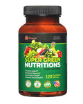 Fruits and Veggies Supplement, 36 Fruits & Vegetables with 24 Essential Vitamins, Minerals & Trace Elements,High in Fiber for Digestion & Constipation Relief,Daily Nutritional Support,120 Capsules - TrustMedUSA