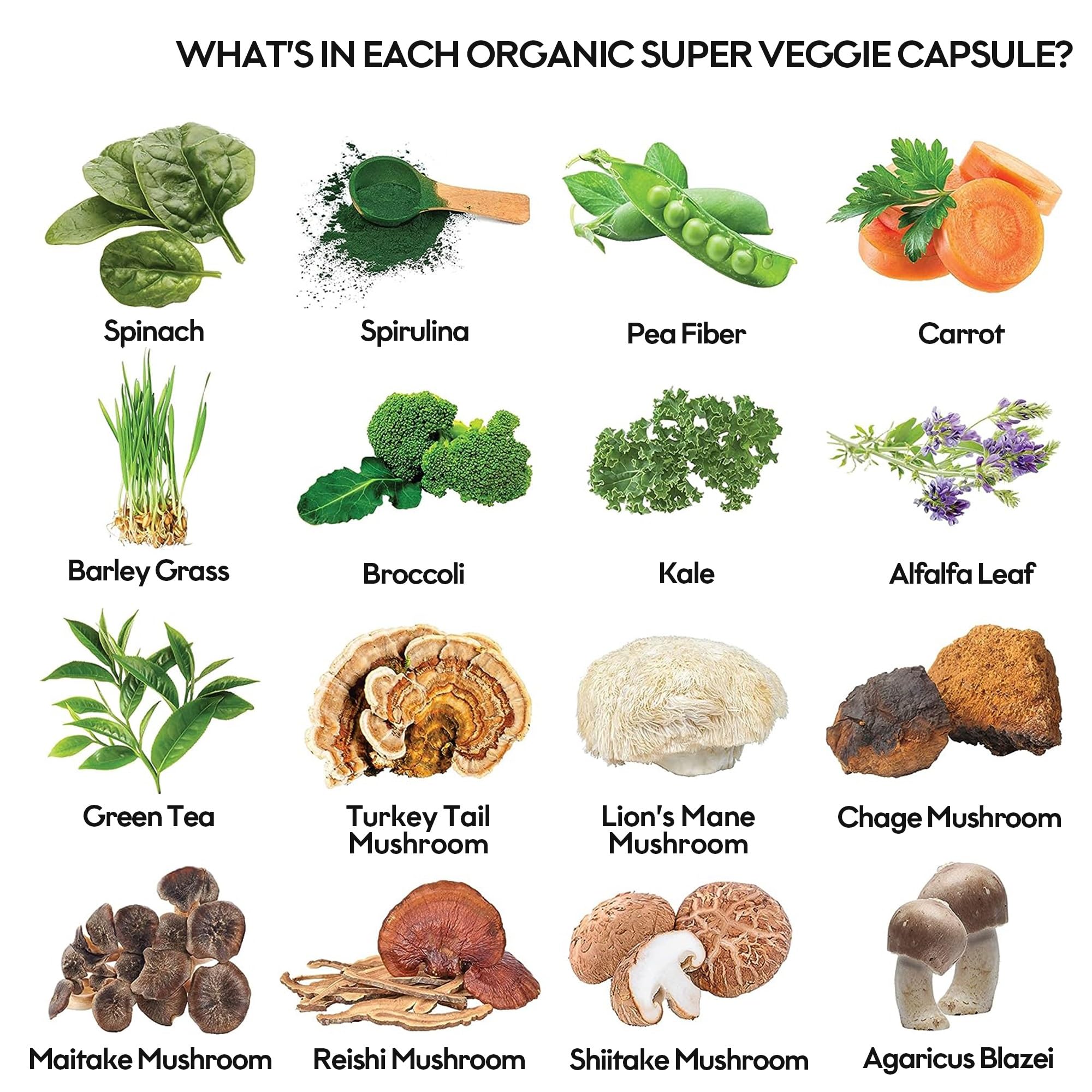 Fruits and Veggies Supplement (60 Day Supply) Powerfull Blend of 39 Whole Fruits and Veggies, Fills Nutritional Gaps, Get Energy, Well-being. USA Made Non-GMO/Vegan/Gluten Free. Packaging May Vary - TrustMedUSA