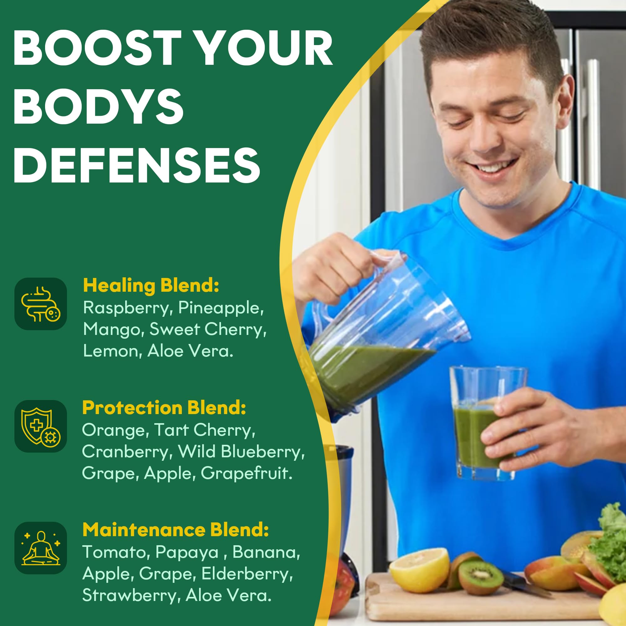 Fruits and Veggies Supplement (60 Day Supply) Powerfull Blend of 39 Whole Fruits and Veggies, Fills Nutritional Gaps, Get Energy, Well-being. USA Made Non-GMO/Vegan/Gluten Free. Packaging May Vary - TrustMedUSA