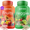 Fruits and Veggies Supplement - 90 Fruit and 90 Vegetable Capsules - 100% Whole Natural Superfood - Filled with Super Greens Vitamins and Minerals - Supports Balance Energy Levels (1 Pack) - Maple Wellness Supplements