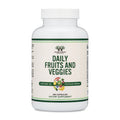 Fruits and Veggies Supplement (Daily Blend of 49 Different Fruits and Vegetables, 23 Veggies and 29 Fruits) 1,500mg Servings, 180 Capsules (No Fillers, Vegan Safe, Non-GMO) by Double Wood - TrustMedUSA