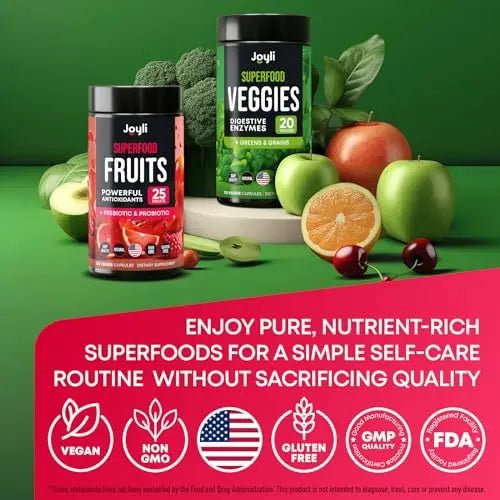 Fruits and Veggies Supplement - High Fiber Supplement for Immunity, Gut & Energy - TrustMedUSA