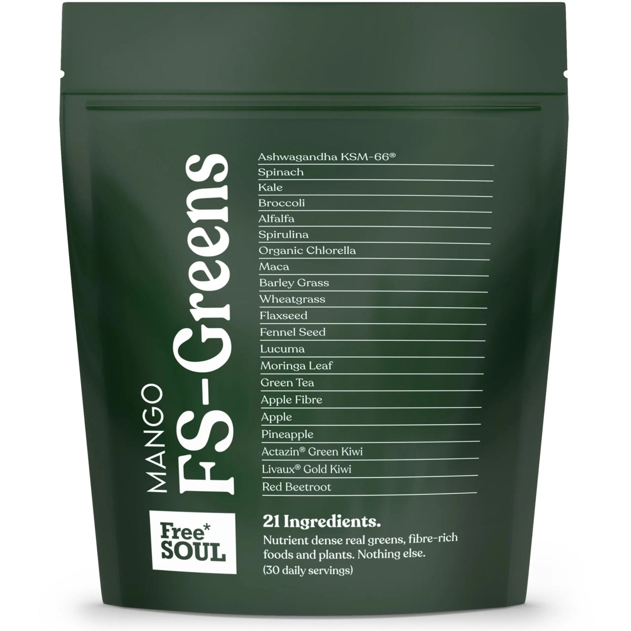FS-Greens | 21 Advanced Greens, Superfoods, and Adaptogens Including KSM-66 - TrustMedUSA