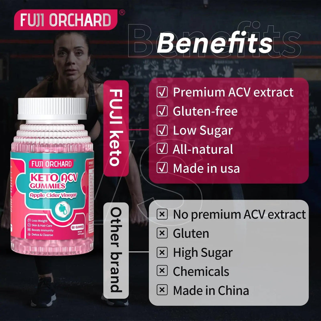 FUJI ORCHARD Keto Acv Gummies, 1500mg Keto Acv Gummies Advanced Weight Loss - TrustMedUSA