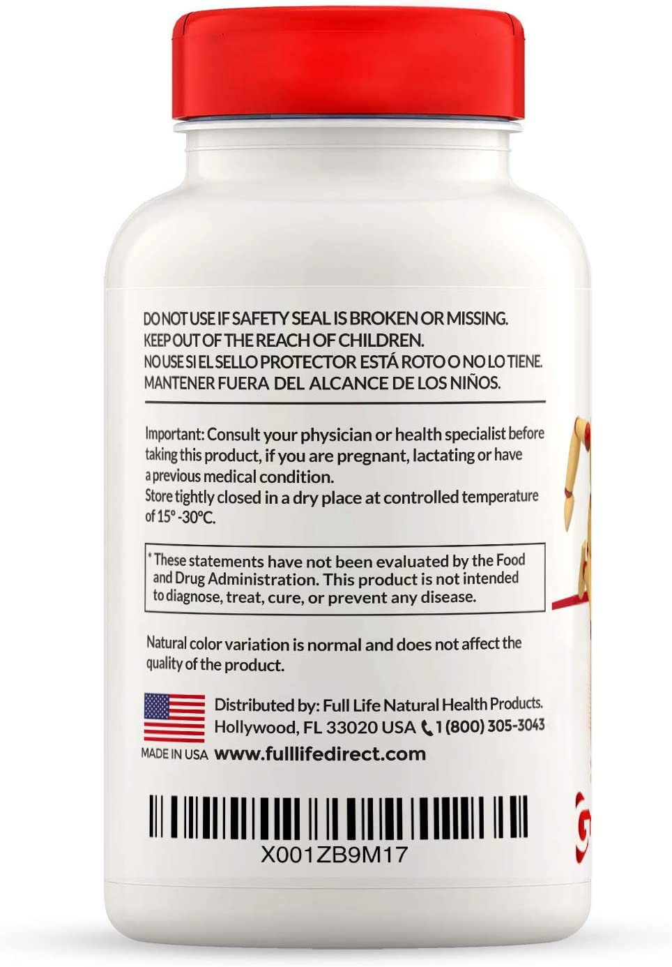 Full Life Reuma-Art X Strength – 400 mg Herbal Supplements - Supports Joint Flexibility – 180 Veggie Capsules - TrustMedUSA