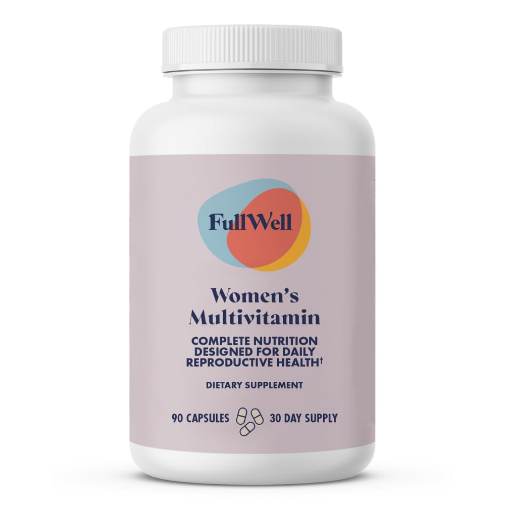 FullWell Women's Multivitamin - Daily Multivitamin for Reproductive Health - Supports Future Fertility, Hormone Balance & Overall Wellness - Antioxidant Blend - CoQ10 & PQQ - 90 Count (30 Servings) - TrustMedUSA