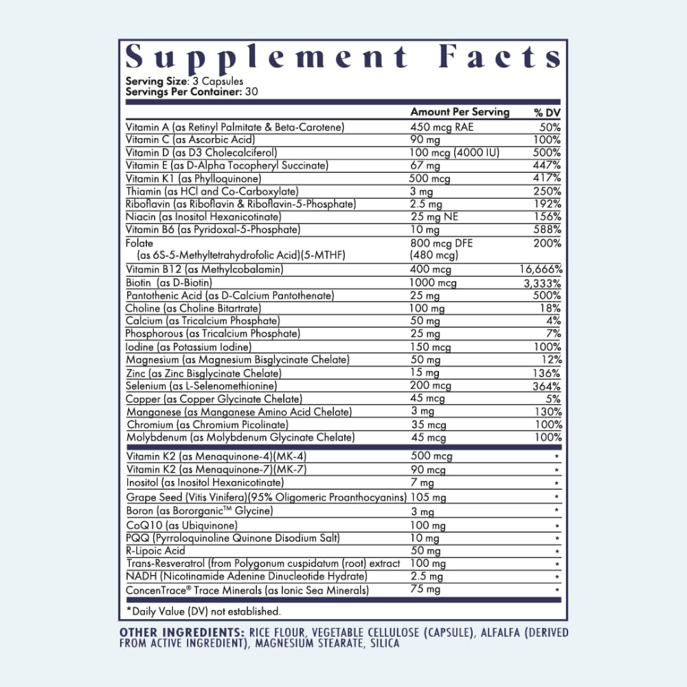 FullWell Women's Multivitamin - Daily Multivitamin for Reproductive Health - Supports Future Fertility, Hormone Balance & Overall Wellness - Antioxidant Blend - CoQ10 & PQQ - 90 Count (30 Servings) - TrustMedUSA