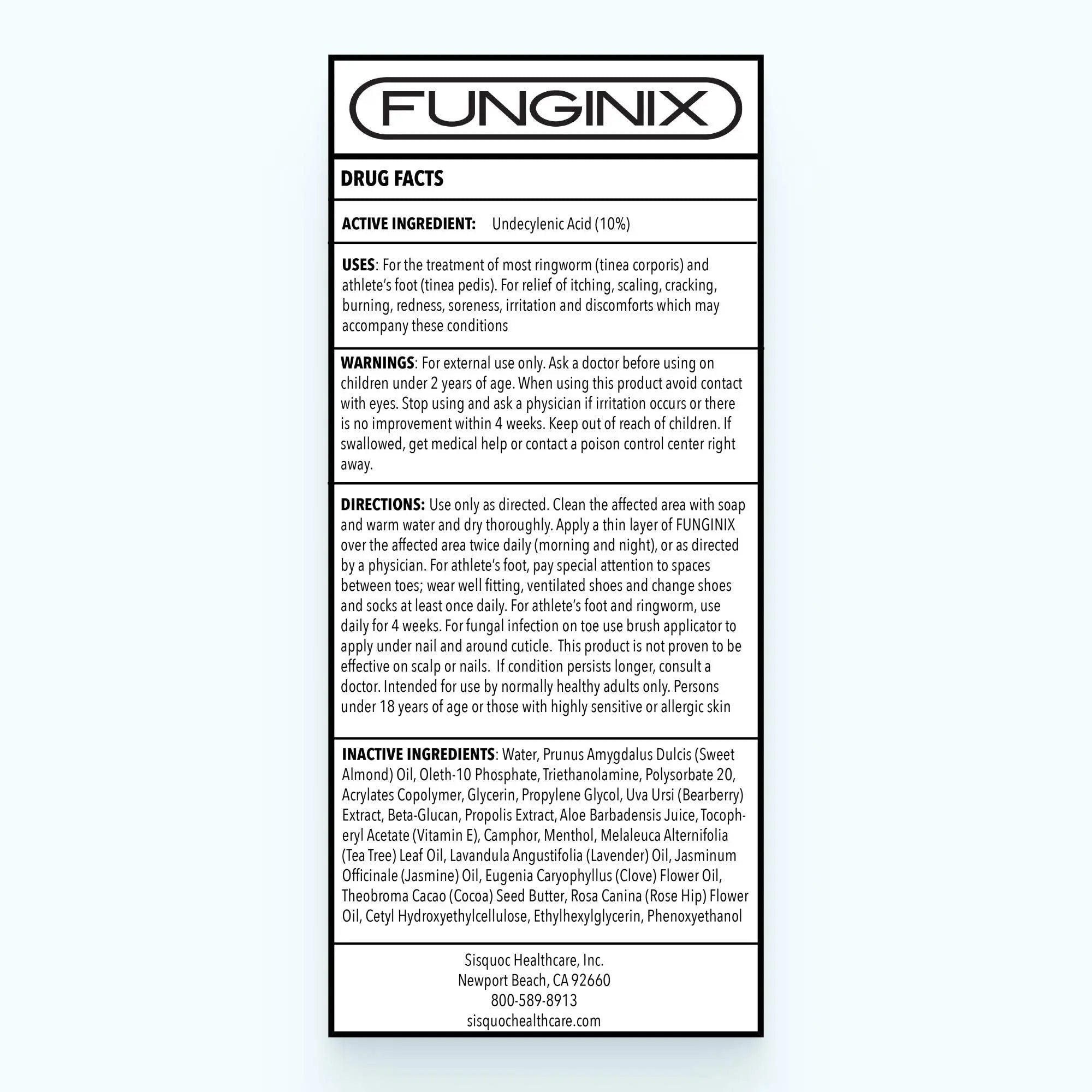 FUNGINIX Healthy Nail Formula - Finger And Toe Fungus Treatment, Made In USA, Foot - TrustMedUSA