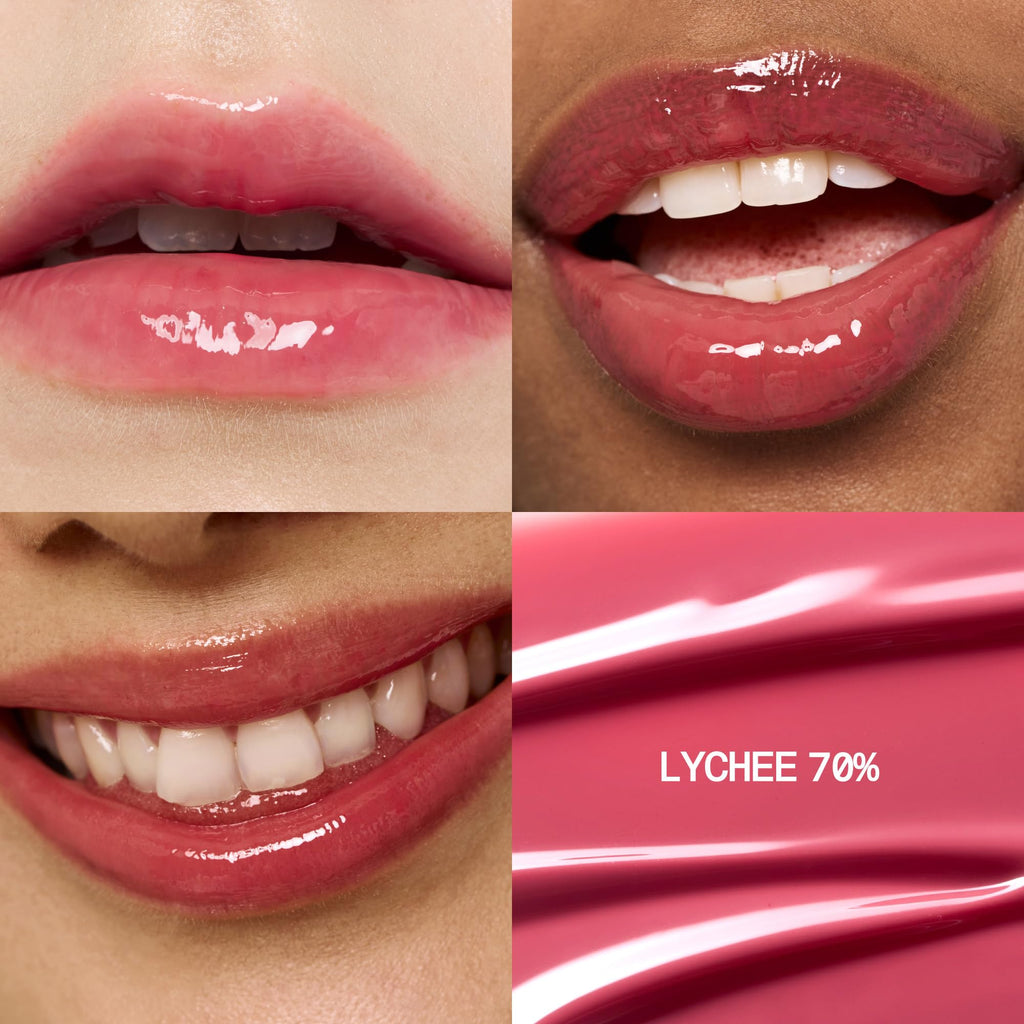 fwee 3D Voluming Gloss 70% (Rich) | Lychee 70% | High Shine, Non-Sticky Lip Gloss for Makeup | Long-Lasting, Moisturizing Gel Formula | 30%, 70% Pigment Options | 5.3g - TrustMedUSA