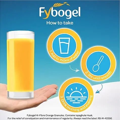 Fybogel Orange - 30 Sachets x 2 Packs - TrustMedUSA