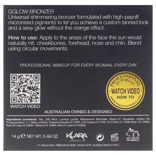 G Glow Bronzer by Klara for Women - 0.49 oz Bronzer - TrustMedUSA