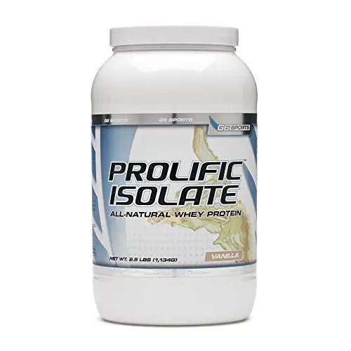 G6 Sports Nutrition Prolific Isolate All Natural Whey Protein Isolate Gluten Free, Lactose - TrustMedUSA
