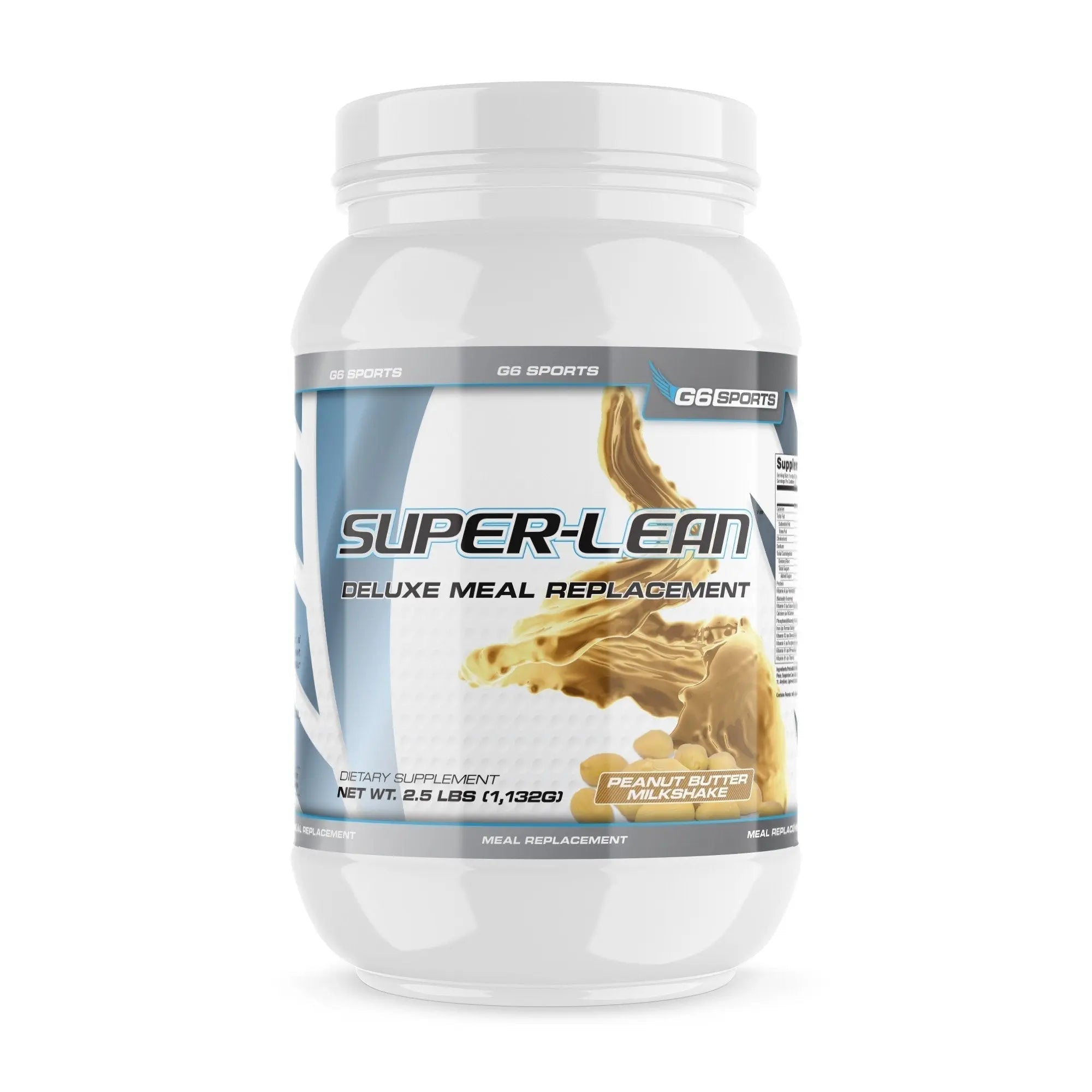 G6 Sports Nutrition Super-Lean Deluxe Meal Replacement (32g Protein, 7g Fiber, 25 Added - TrustMedUSA