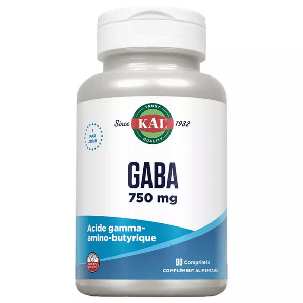 Gaba Gamma-Amino-Butyric Acid 750 mg KAL 90 tablets - TrustMedUSA