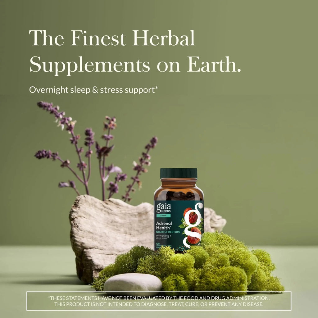 Gaia Herbs Adrenal Health Daily Support, Help Maintain Healthy Energy & Stress Levels*,120 Liquid Phyto-Caps Adrenal Health Nightly Restore, 120 Liquid Phyto-Caps - Bundle - TrustMedUSA