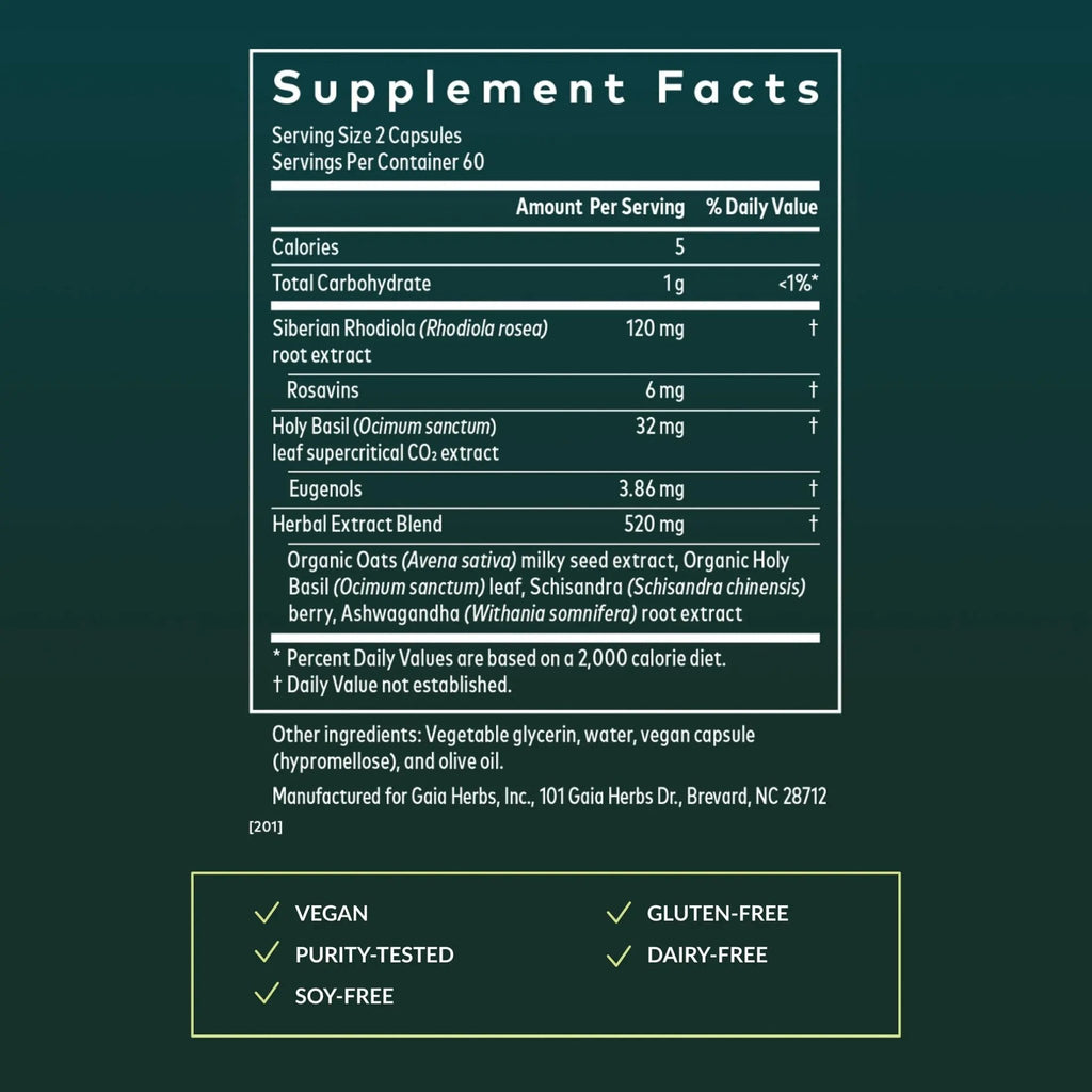 Gaia Herbs Adrenal Health Daily Support, Help Maintain Healthy Energy & Stress Levels*,120 Liquid Phyto-Caps Adrenal Health Nightly Restore, 120 Liquid Phyto-Caps - Bundle - TrustMedUSA